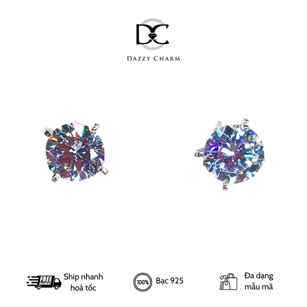 Bông tai bạc Dazzycharm 231117