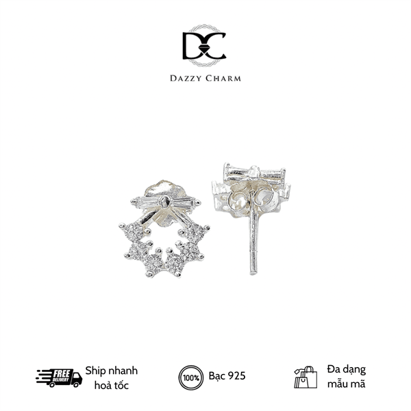 Bông tai bạc Dazzycharm 231115