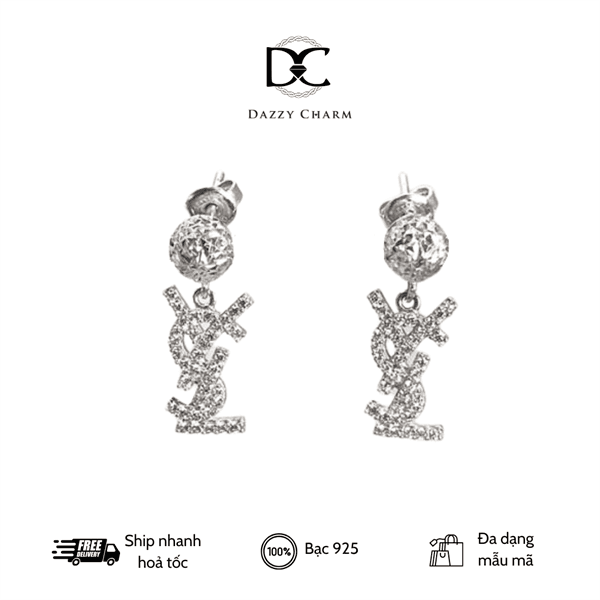 Bông tai bạc Dazzycharm 231114