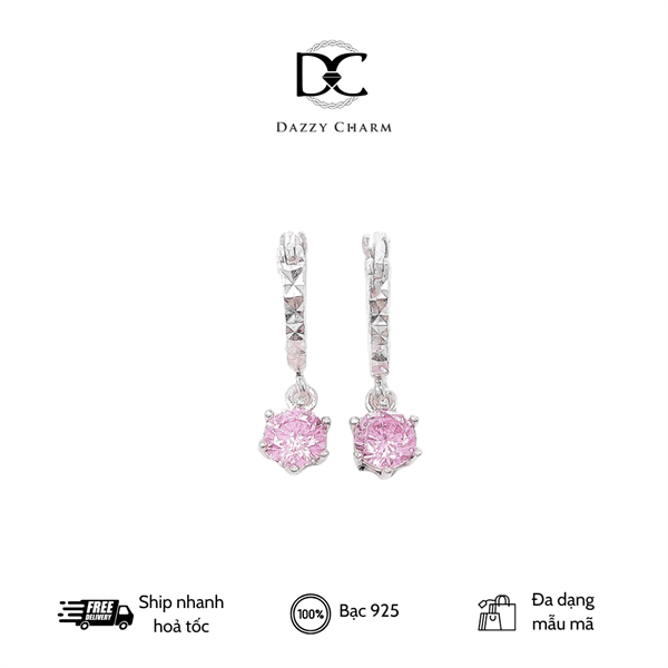 Bông tai bạc Dazzycharm 231112