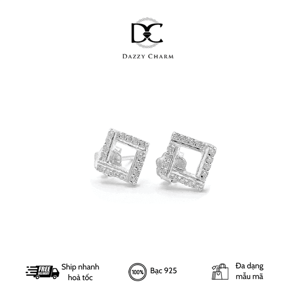 Bông tai bạc Dazzycharm 231118