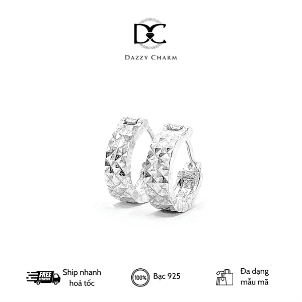 Bông tai bạc Dazzycharm 231103 (bản nhỏ)