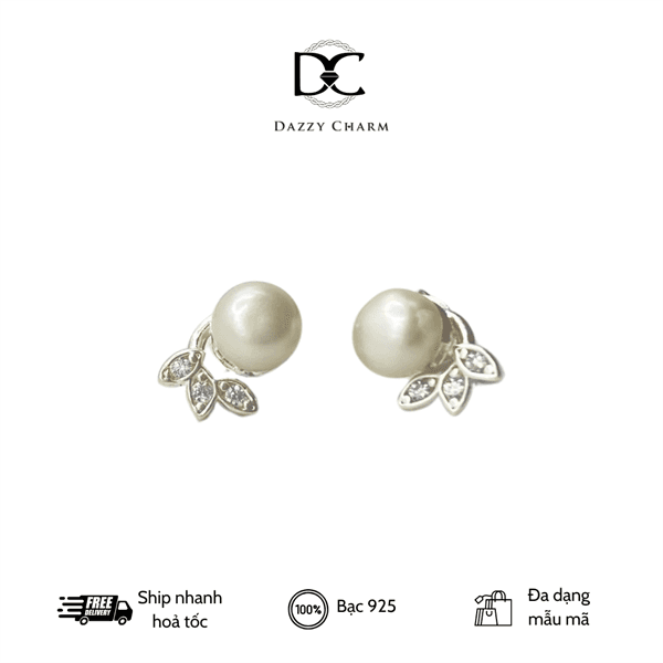 Bông tai bạc Dazzycharm 231113