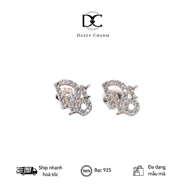Bông tai bạc Dazzycharm 231119